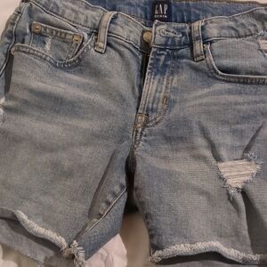 Gap Denim Distressed Blue Shorts